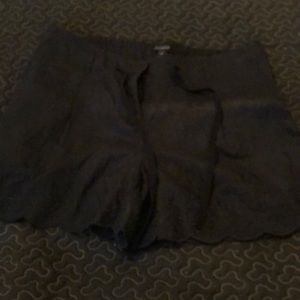 Scalloped bottom shorts